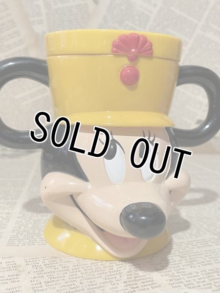 画像1: Minnie Mouse/Face Mug(90s) DI-221 (1)