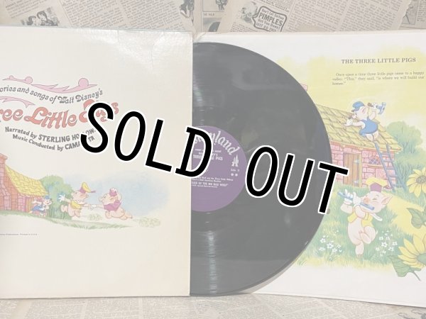 画像3: Three Little Pigs/Book and LP Record set(1967) RE-034 (3)