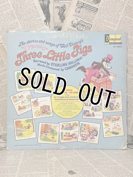 画像4: Three Little Pigs/Book and LP Record set(1967) RE-034 (4)