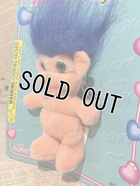 画像2: Troll/Plush Keychain(90s/Blue) CD-075 (2)
