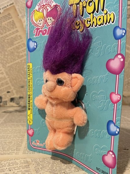 画像2: Troll/Plush Keychain(90s/Purple) CD-093 (2)