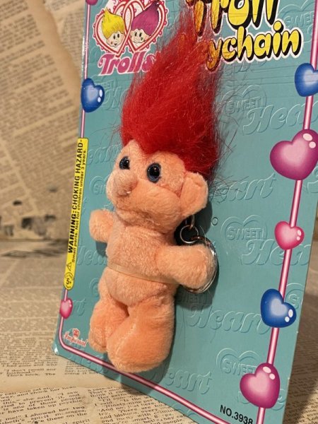 画像2: Troll/Plush Keychain(90s/Red) CD-094 (2)