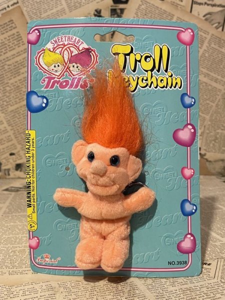 画像1: Troll/Plush Keychain(90s/Orange) CD-092 (1)