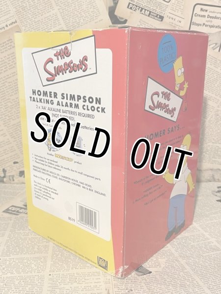 画像2: Simpsons/Homer Talking Alarm Clock(90s/with box) SI-015 (2)