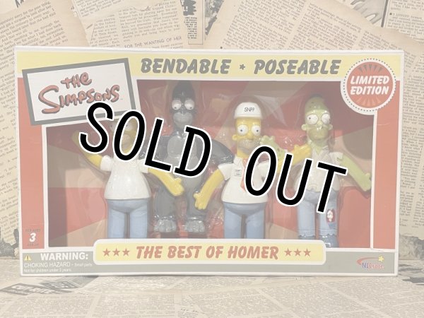 画像1: Simpsons/Bendable figure set(The Best of Homer/MIB) SI-017 (1)