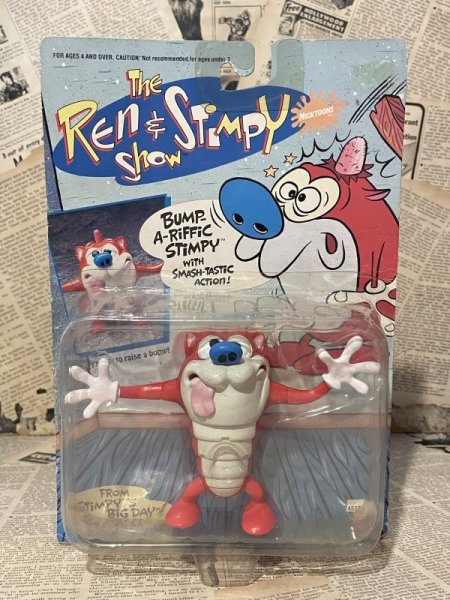 画像1: Ren&Stimpy/Action Figure(Bump-A-Riffic Stimpy/MOC) NC-024 (1)