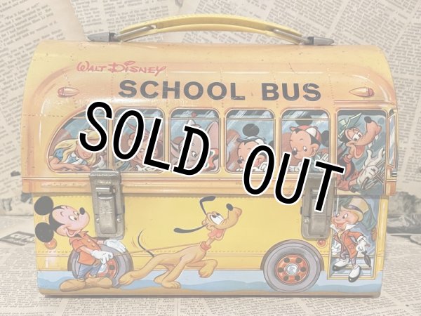 画像1: Walt Disney School Bus/Lunch Box(60s) DI-285 (1)