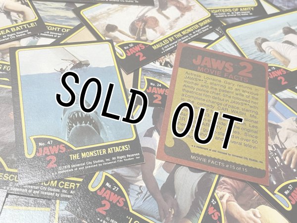 画像2: JAWS 2/Trading Card set(70s) MO-282 (2)