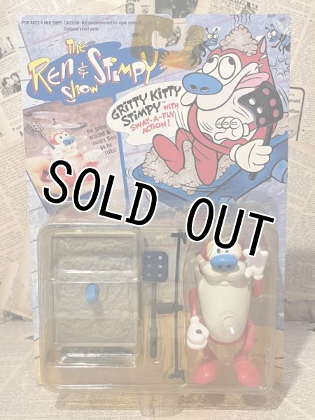 画像1: Ren&Stimpy/Action Figure(Gritty Kitty Stimpy/MOC) NC-037 (1)