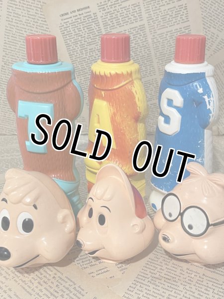 画像4: Alvin and the Chipmunks/SOAKY Bottle set(60s) CT-237 (4)
