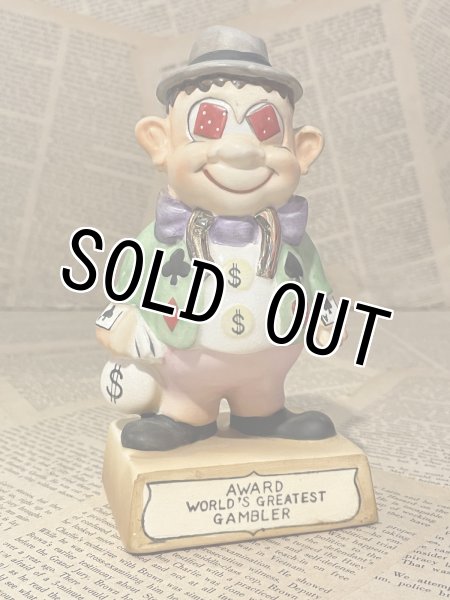 画像1: Award World's Greatest Gambler/Ceramic Statue(60s) OC-159 (1)