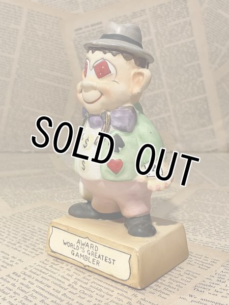 画像2: Award World's Greatest Gambler/Ceramic Statue(60s) OC-159 (2)