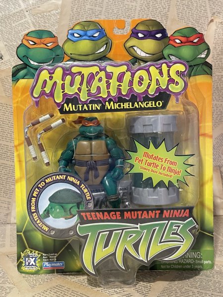 画像1: TMNT/Action Figure(2003/Mutatin' Michelangelo/MOC) TM-286 (1)