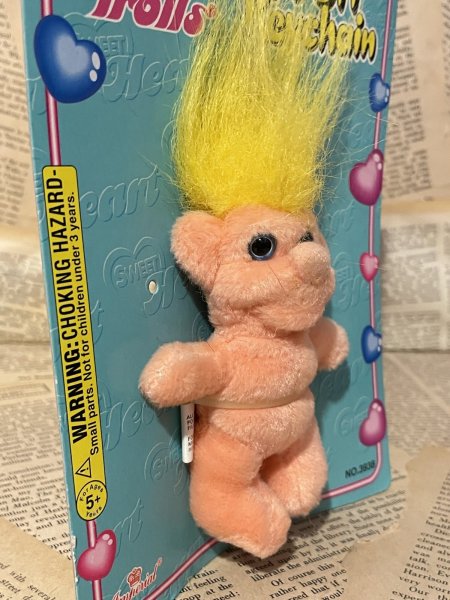 画像2: Troll/Plush Keychain(90s/Yellow) CD-097 (2)