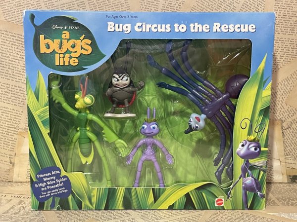 画像1: A Bug's Life/PVC Figure set(Bug Circus to the Rescue/with box) DI-618 (1)
