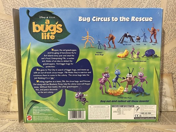 画像3: A Bug's Life/PVC Figure set(Bug Circus to the Rescue/with box) DI-618 (3)