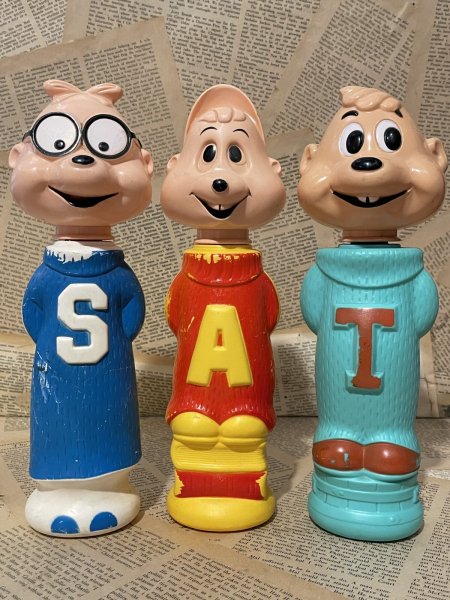 画像1: Alvin and the Chipmunks/SOAKY Bottle set(60s) CT-282 (1)