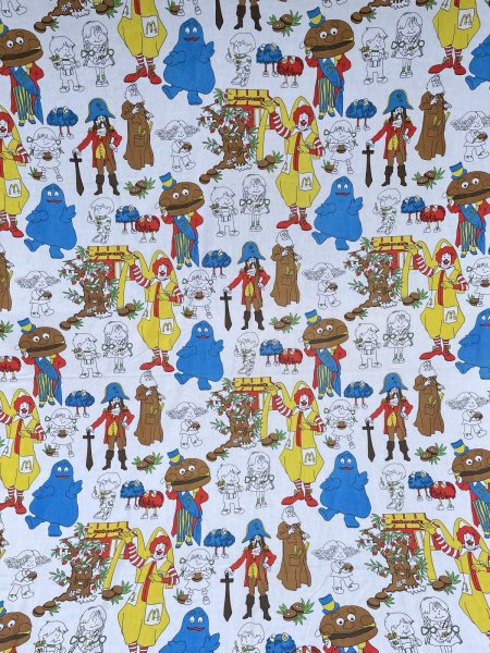 画像1: Flat Sheet Fabric(70s/McDonald's) VF-012 (1)