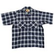 画像1: MONSTOR TIMES/MT BARUDEN Check Shirt SS ( BLUE ) AP-058 (1)