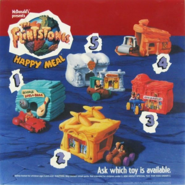 画像4: The Flintstones/Meal Toy set(90s/Mcd) HB-106 (4)