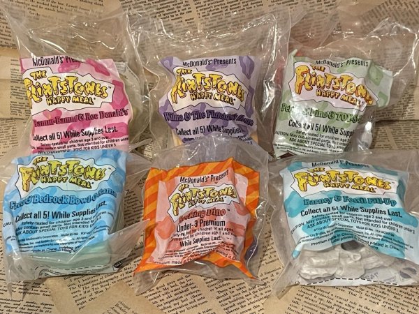 画像1: The Flintstones/Meal Toy set(90s/Mcd) HB-106 (1)