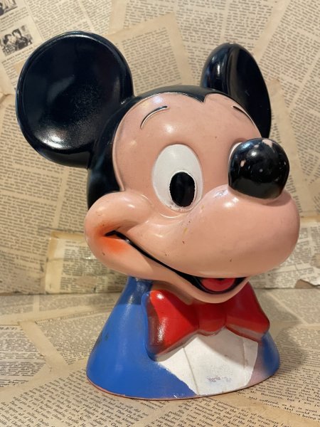 画像1: Mickey Mouse/Head Coinbank(70s/Play Pal) DI-690 (1)