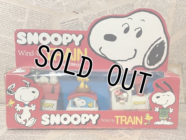 画像1: Snoopy/Wind-Up Train set(80s/MIB) PN-098 (1)