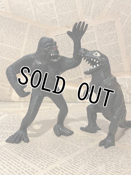 画像1: Kong & Dinosaur/Rubber Figure set(70s) MT-437 (1)