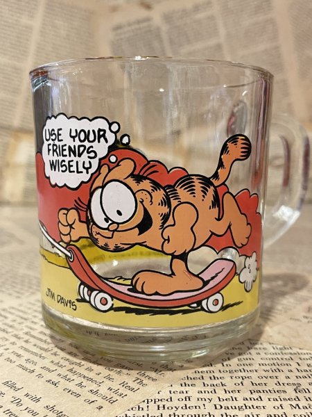 画像1: Garfield/Glass Mug(70s/McD) GF-084 (1)