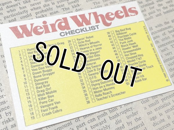 画像6: Weird Wheels//Trading Card set(80s) RF-067 (6)