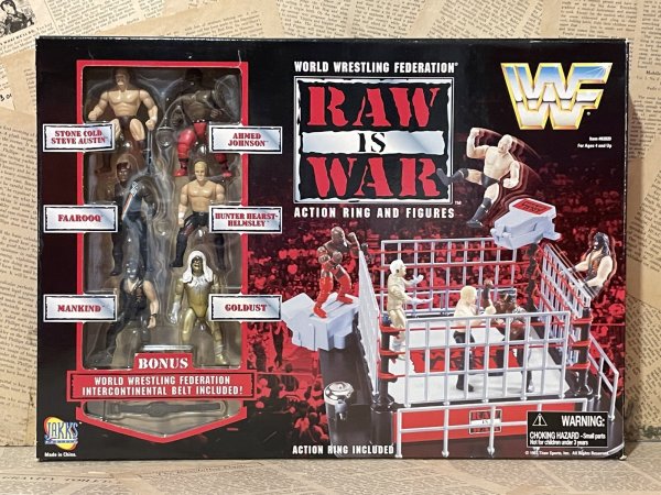 画像1: WWF Raw is War/Figure set(90s/with box) WW-057 (1)