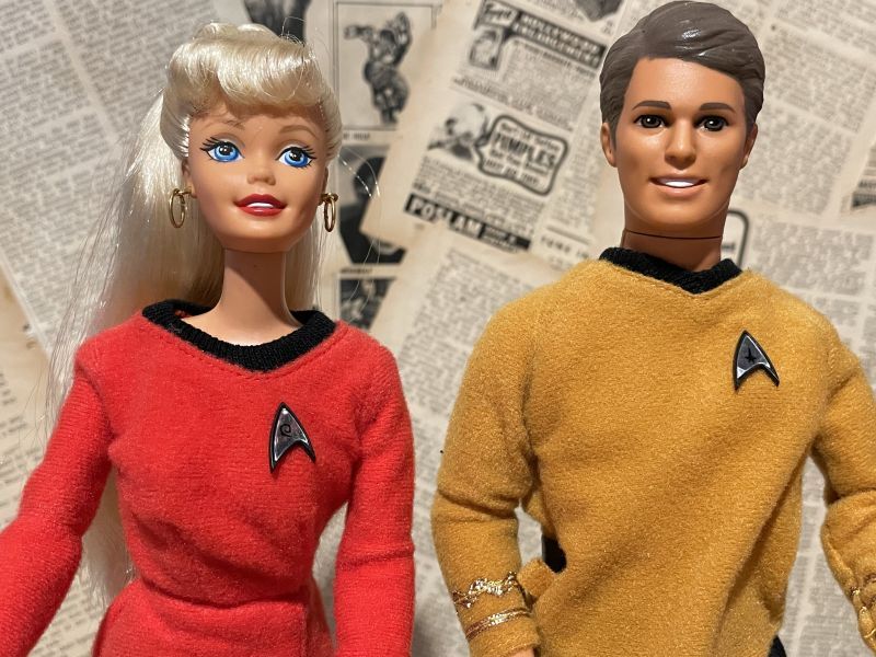 Barbie Doll set Star Trek Barbie Ken Loose FB 017 2000toys