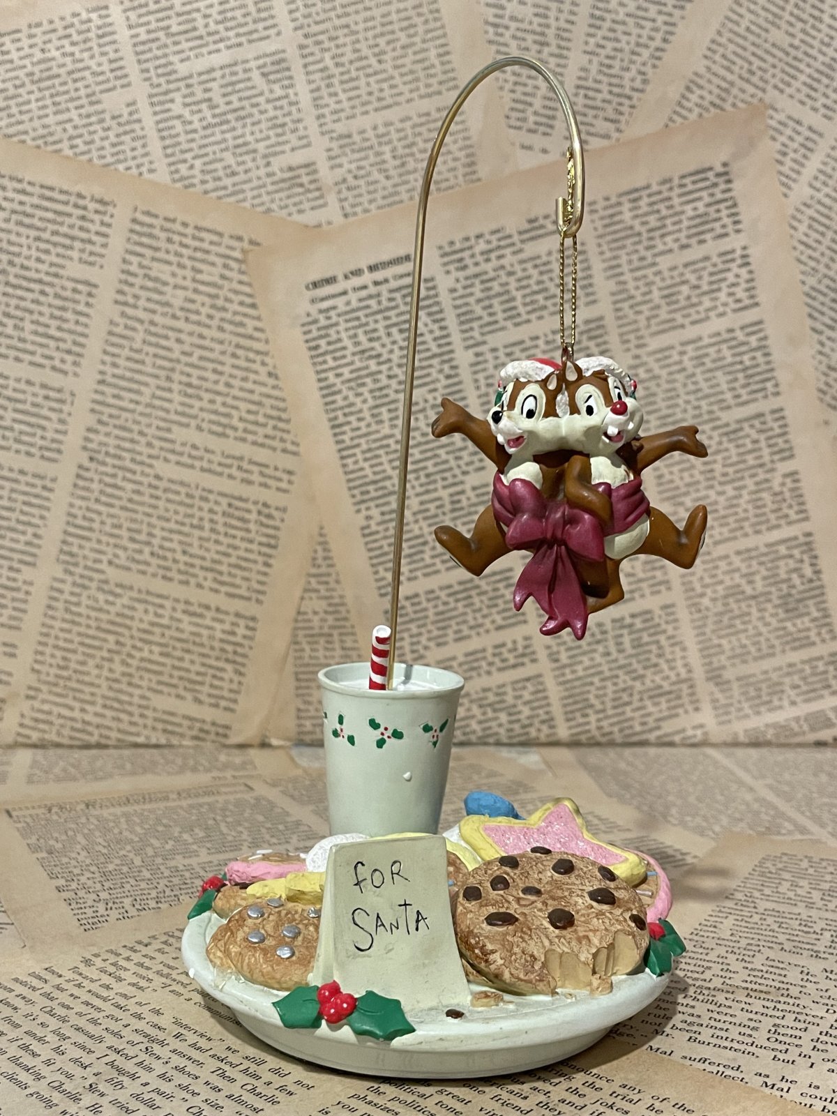 【お1人様1点限り】 Chip 'n Dale/Christmas Ornament Display(90s) DI-522 チップ&デール