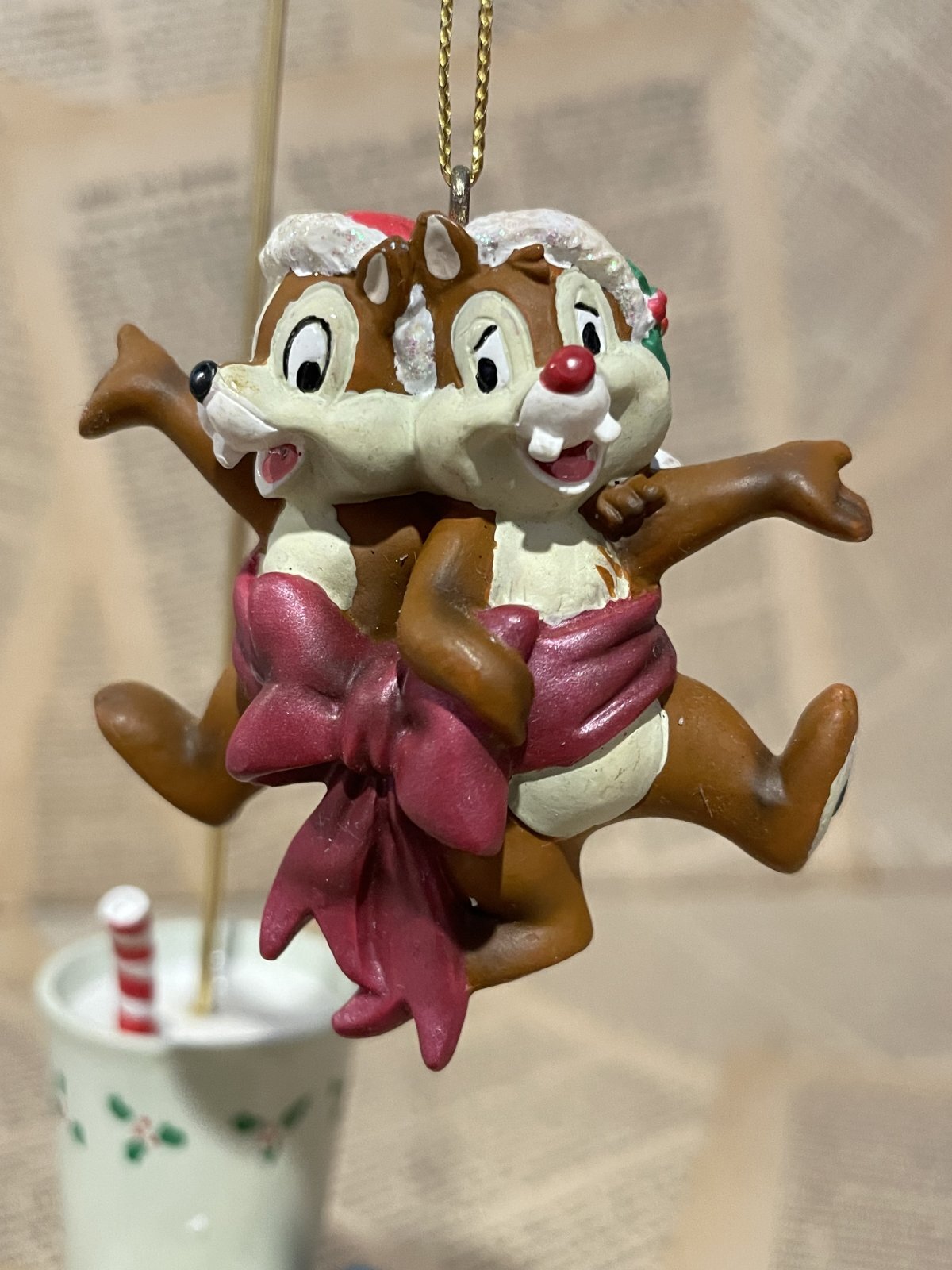 Chip 'n Dale/Christmas Ornament Display(90s) DI-522