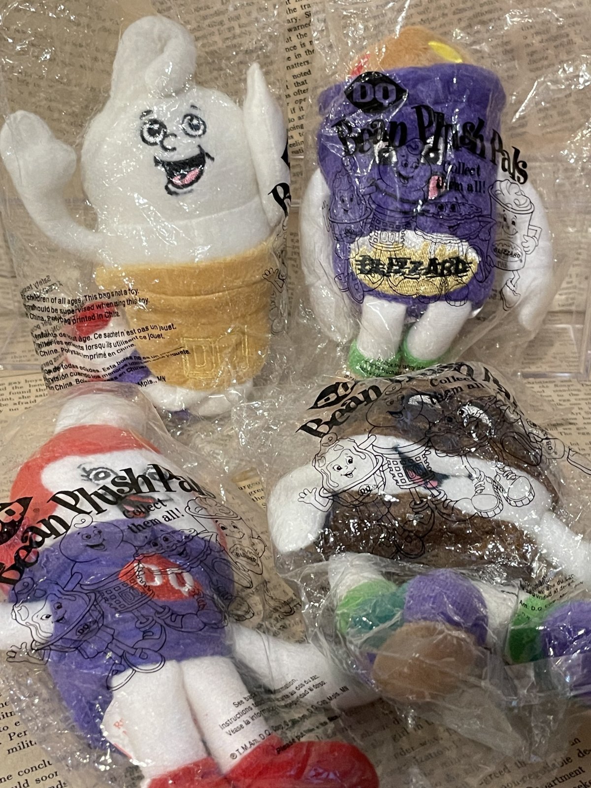 Dairy Queen/Bean Plush set(90s) OF-231