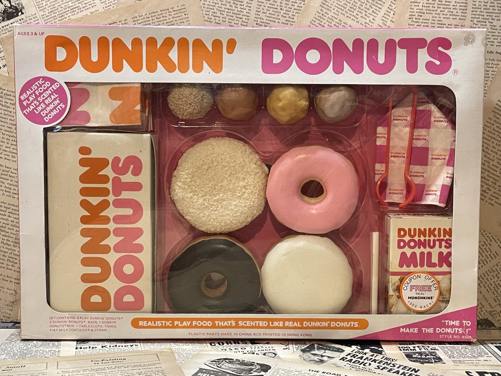 DUNKIN' DONUTS/Play Food Sets(80s/MIB) OF-232
